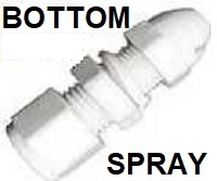 Bottom Pool Slide Spray Nozzle Assembly