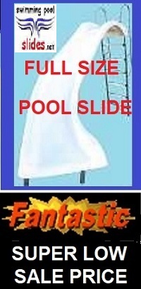full size pool slide on sale