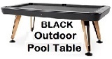 Frontera Black Outdoor Pool Table