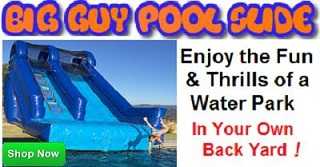 Big Guy Inflatable Pool Slide