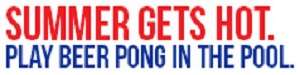 Beer Pong Inflatable Game Table