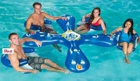 4-Seat Inflatable Floating Bar